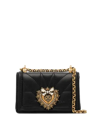 Dolce Gabbana Micro Devotion Quilted Crossbody Bag Farfetch