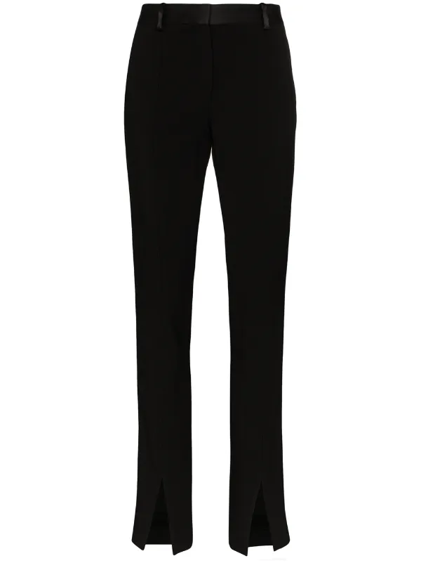 high waisted split trousers