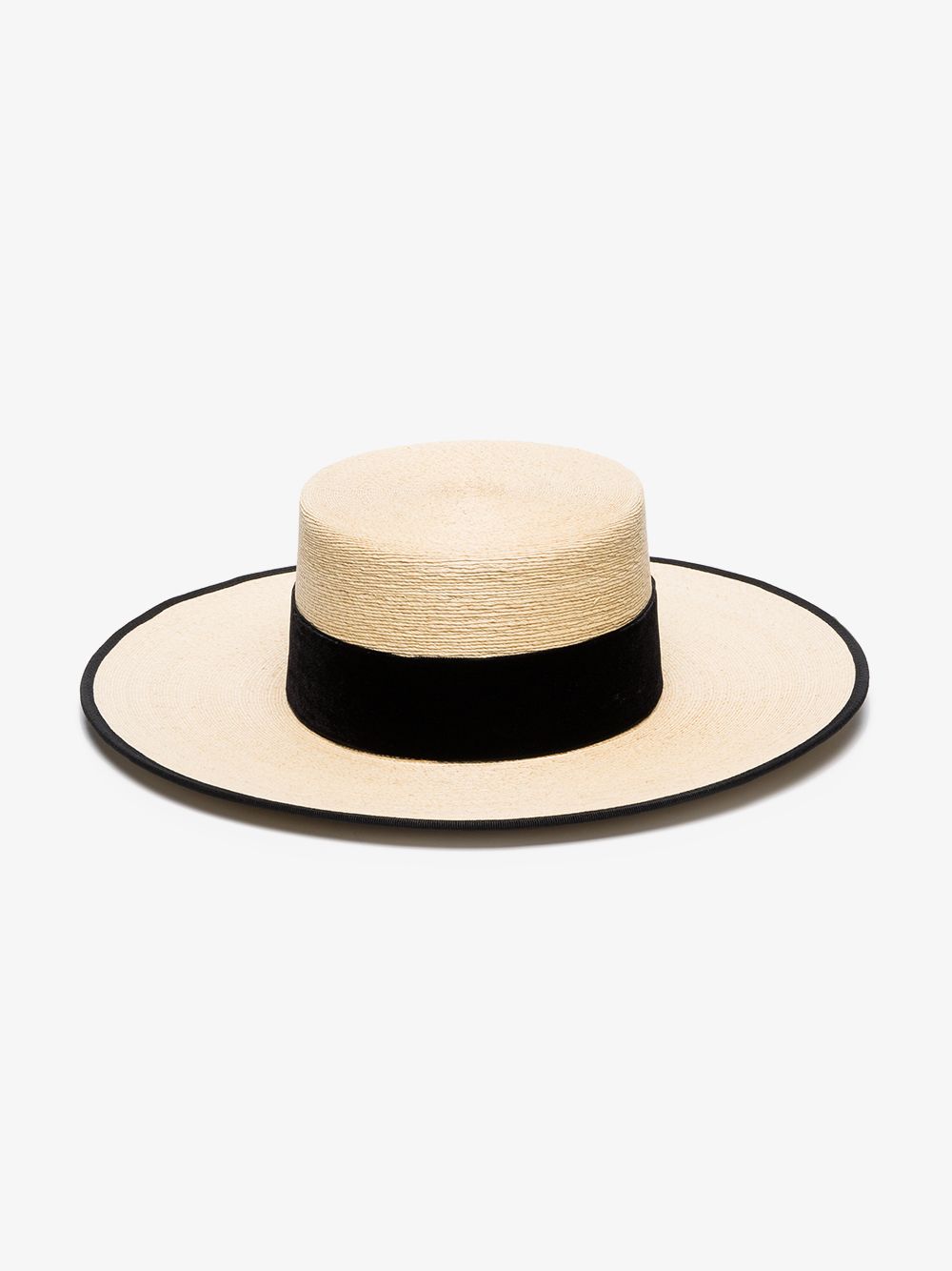 ELIURPI BLACK AND BEIGE CORDOBES STRAW HAT,Cordobes14732647