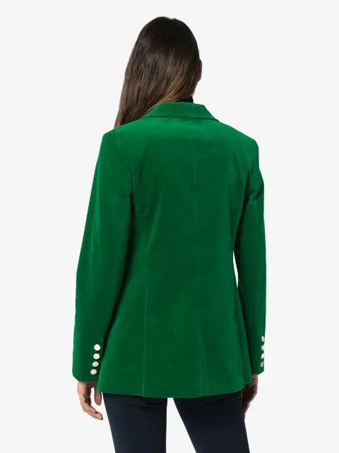 Victoria Beckham single-breasted Velvet Blazer - Farfetch