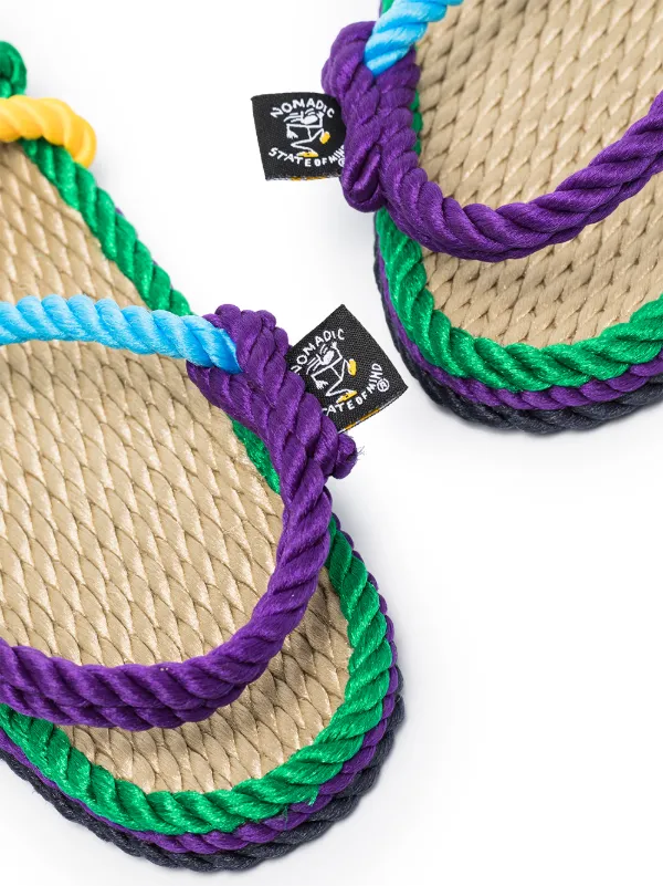 purple rope sandals
