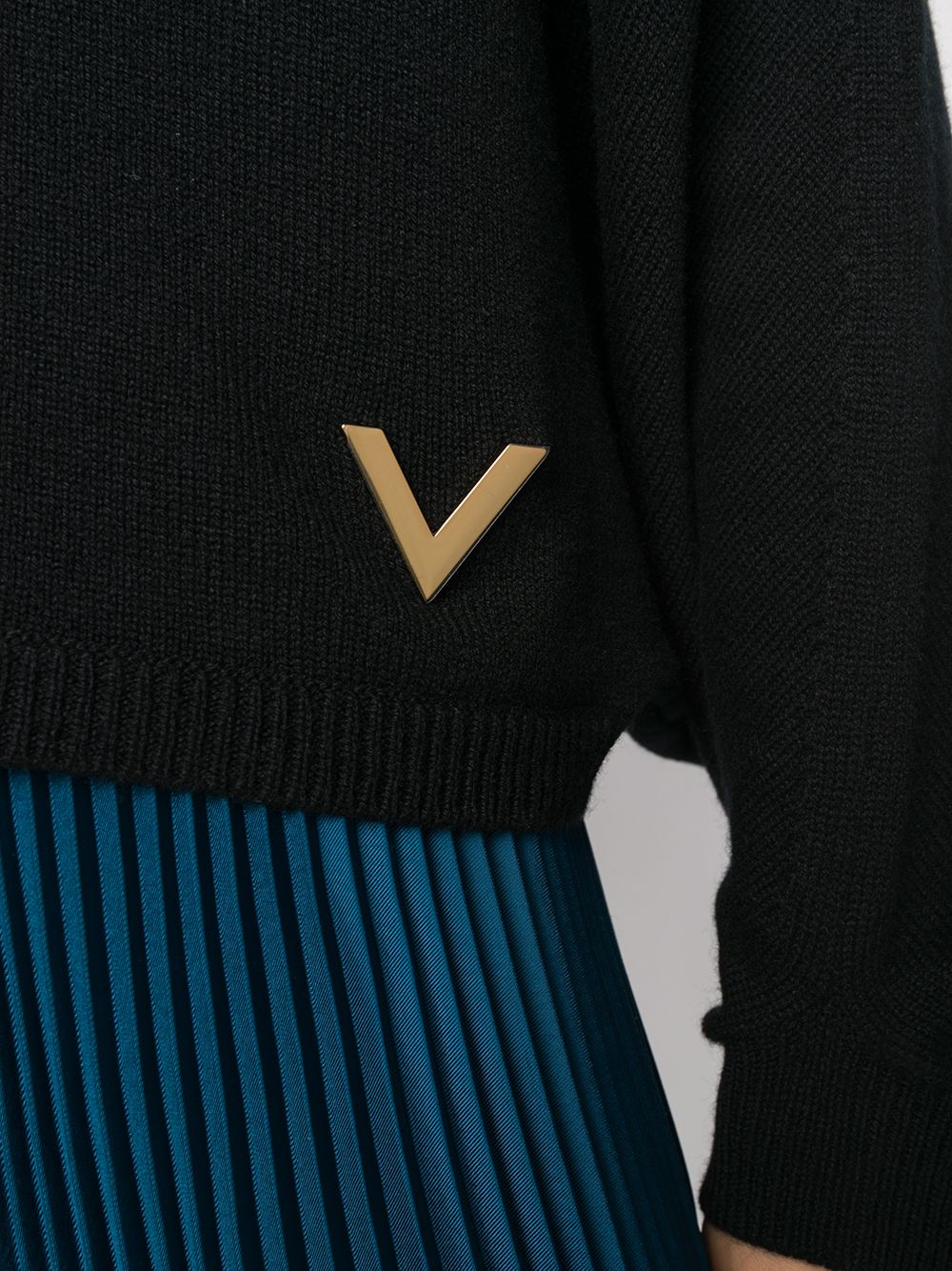 фото Valentino джемпер с v-образным вырезом и логотипом