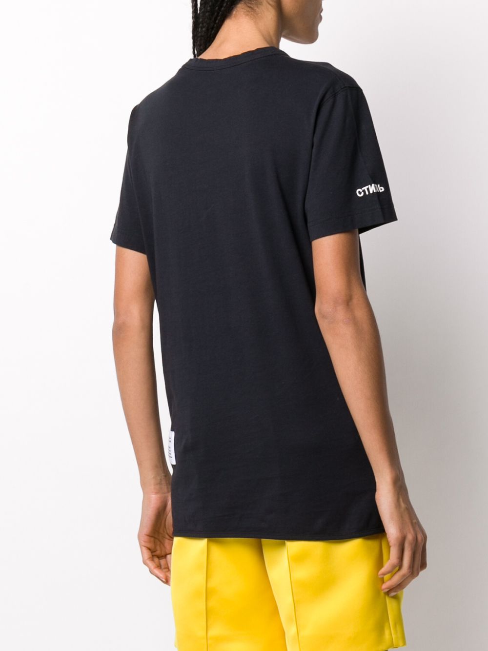 фото Heron preston crown-print crew neck t-shirt