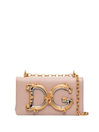 Dolce & Gabbana DG Girls Leather Mini Bag | Pink | FARFETCH CA