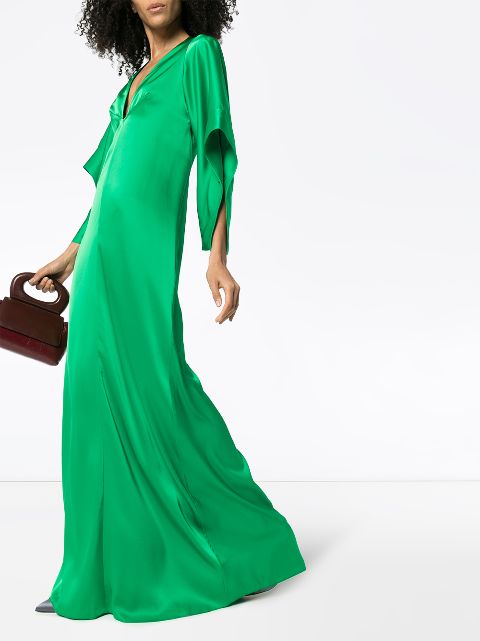 victoria beckham green dress