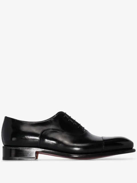 Santoni leather Oxford shoes