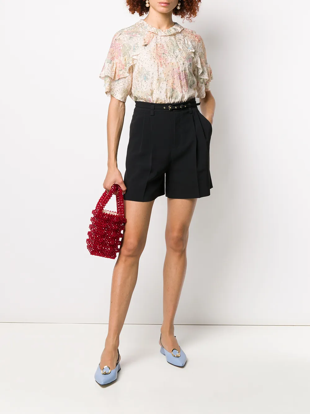 RED Valentino Blouse met borduurwerk - Beige