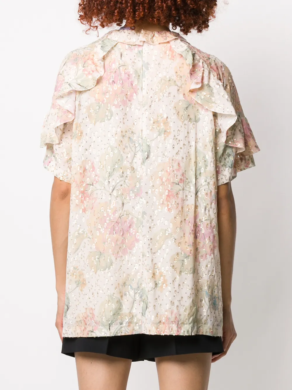 RED Valentino Blouse met borduurwerk Beige