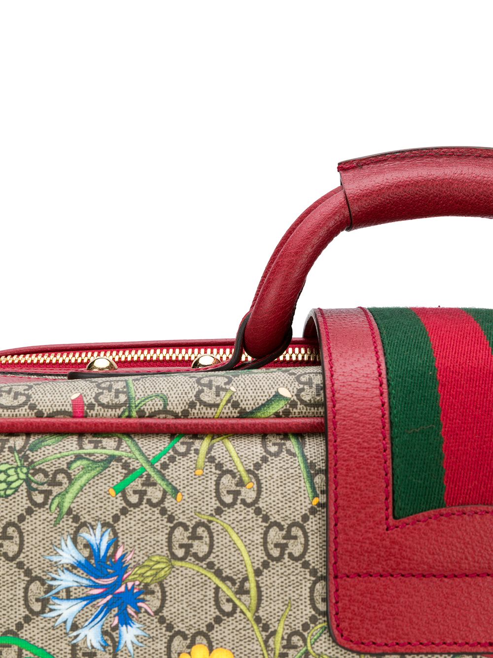 фото Gucci чемодан с цветочным узором