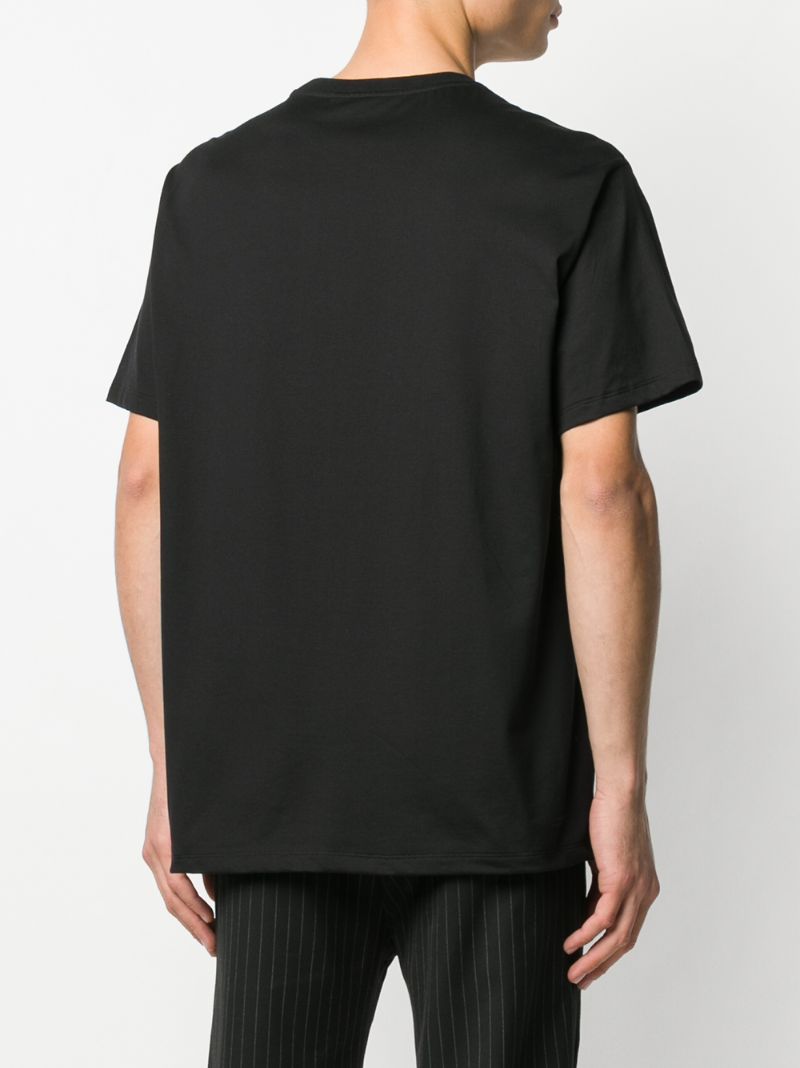 Shop Neil Barrett Graphic Print Crew-neck T-shirt In Black