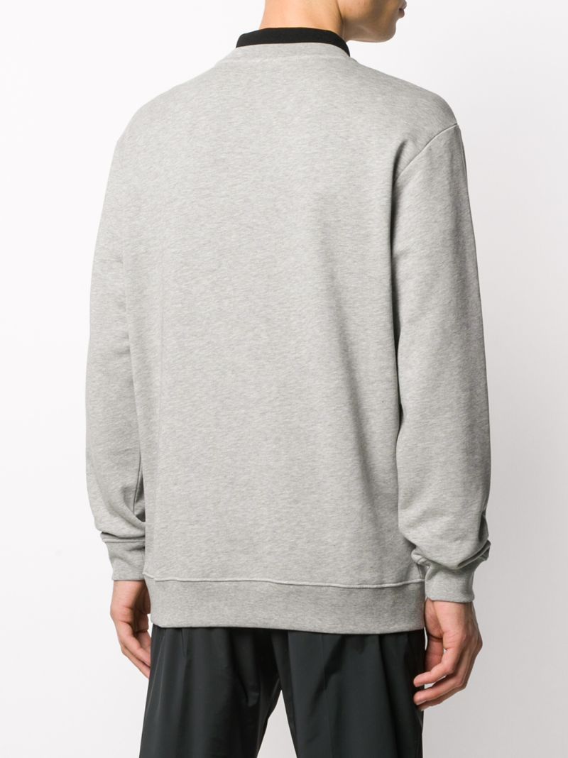 Shop Mcq By Alexander Mcqueen Logo Patch Sweatshirt In Grey