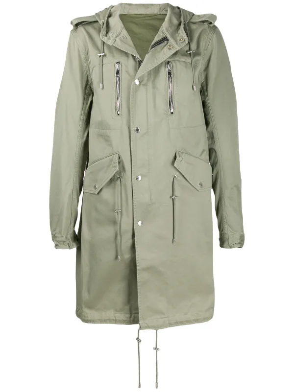 green parka coat