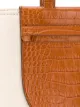 Tod's レザー パネル ハンドバッグ