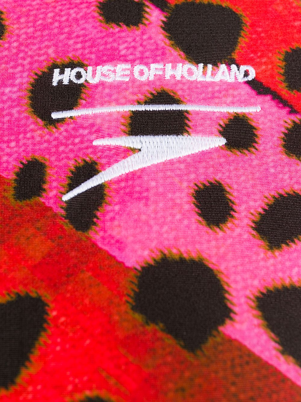 фото House of holland топ в полоску с анималистичным принтом