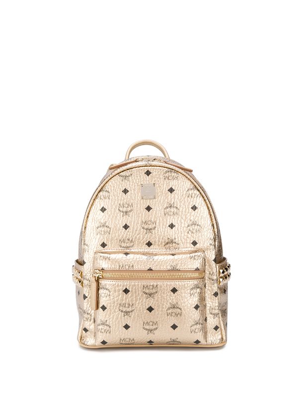 gold mcm bag