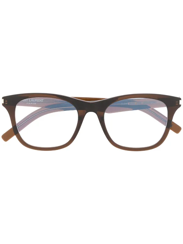 round glasses brown