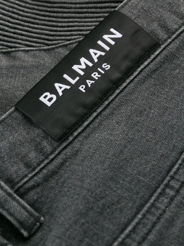 balmain black skinny jeans
