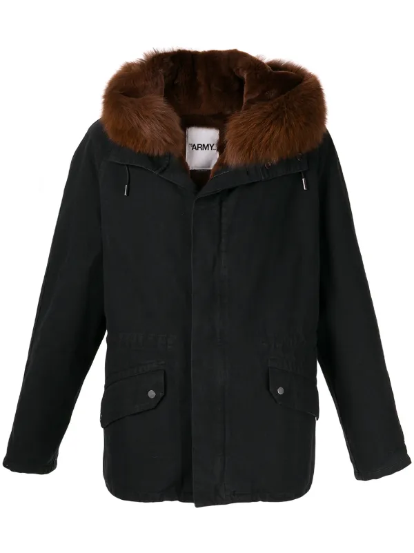 Yves Salomon Army Parka Mit Kapuze Farfetch Yves Salomon Army Parka Mit Kapuze Farfetch