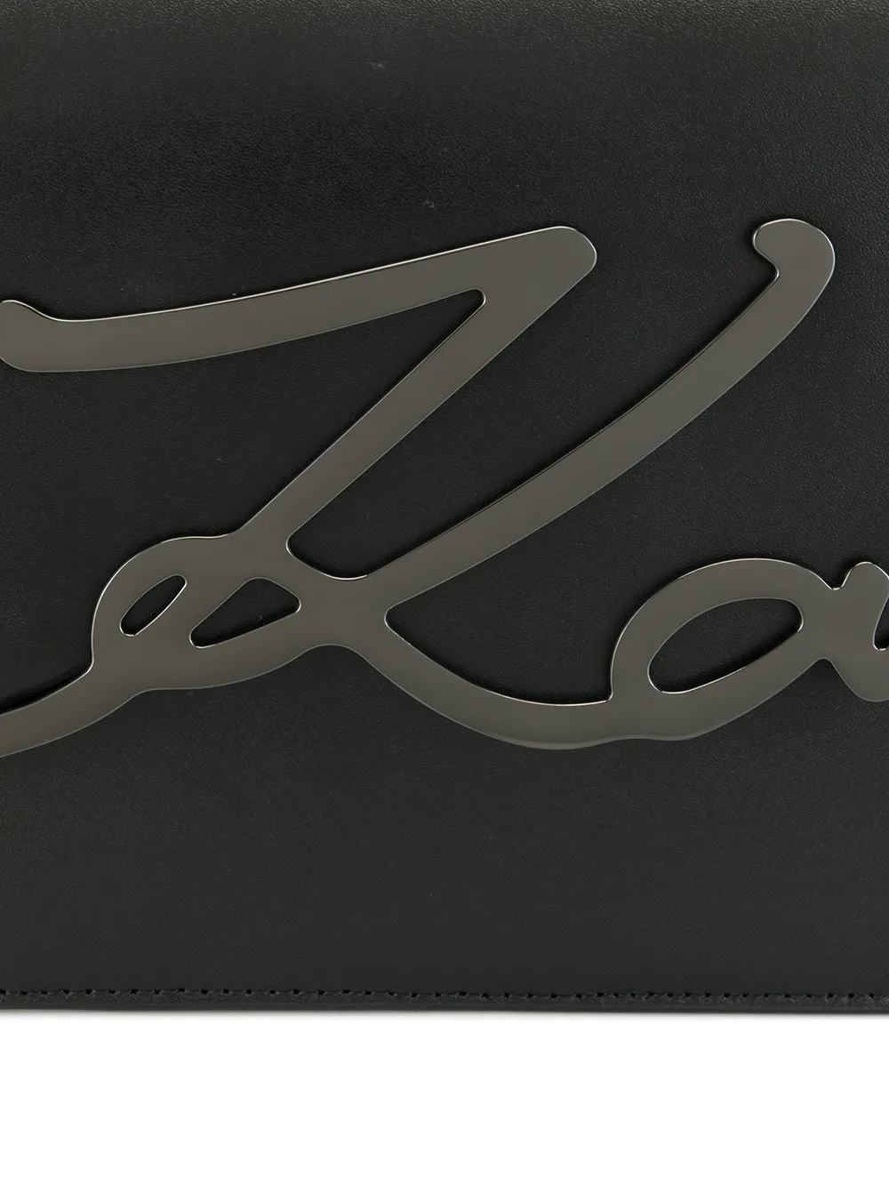 Karl Lagerfeld K/signature Shoulder Bag In Black ModeSens