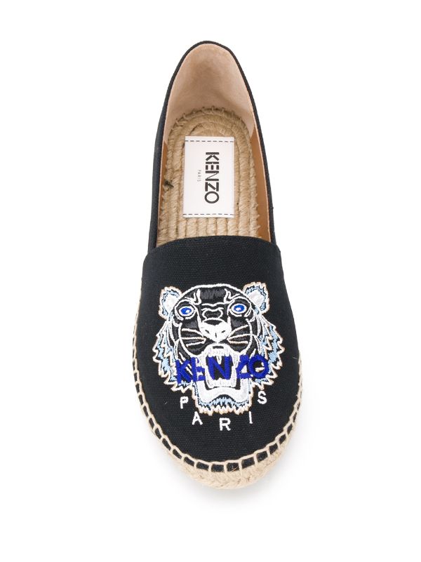 kenzo leather tiger espadrilles