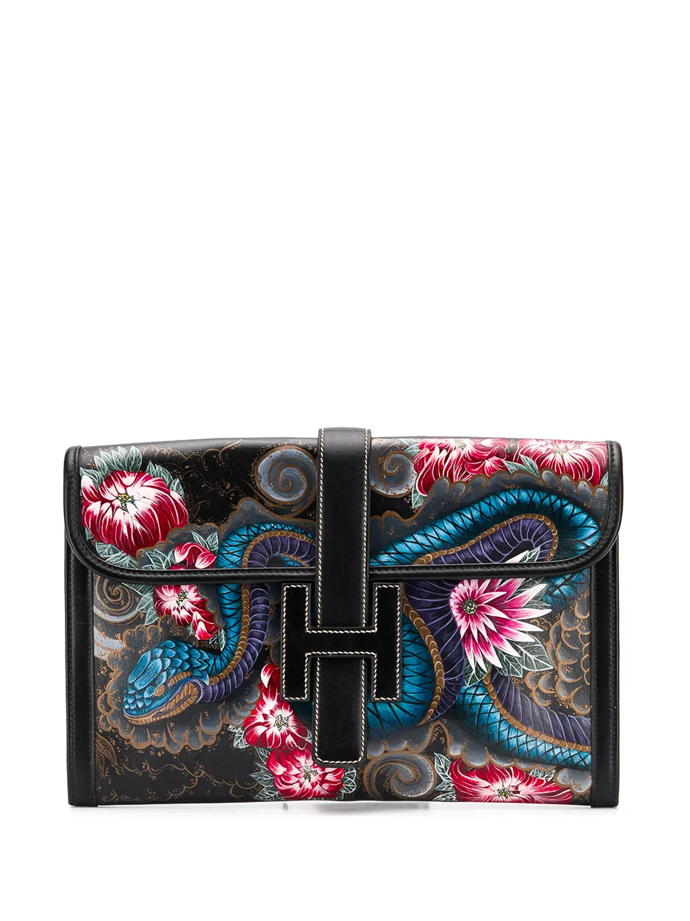 Hermès Hermès Pre-Owned 1991s 'Jige' Clutch - Schwarz