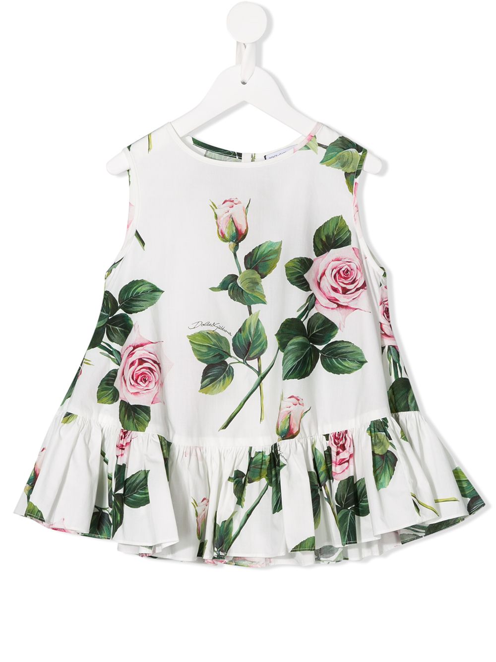 фото Dolce & gabbana kids топ с принтом tropical rose