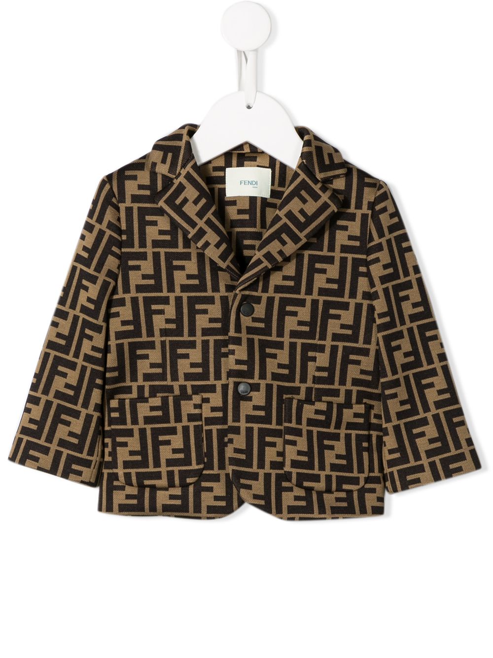 фото Fendi Kids fendi kids BAM101A6A6F0E0X marrone 63%cotone - 37%poliestere