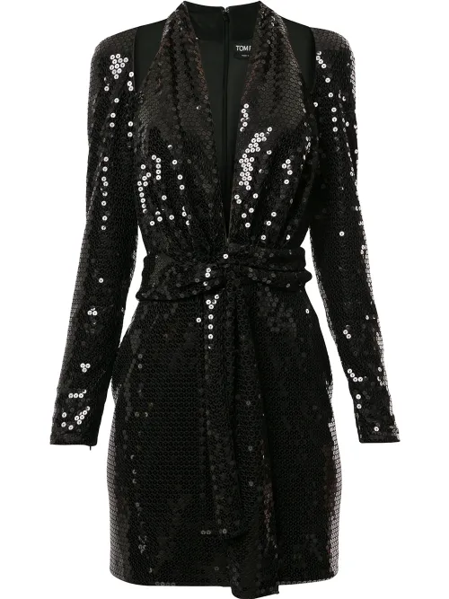 Robe à sequins et découpes - TOM FORD - Modalova