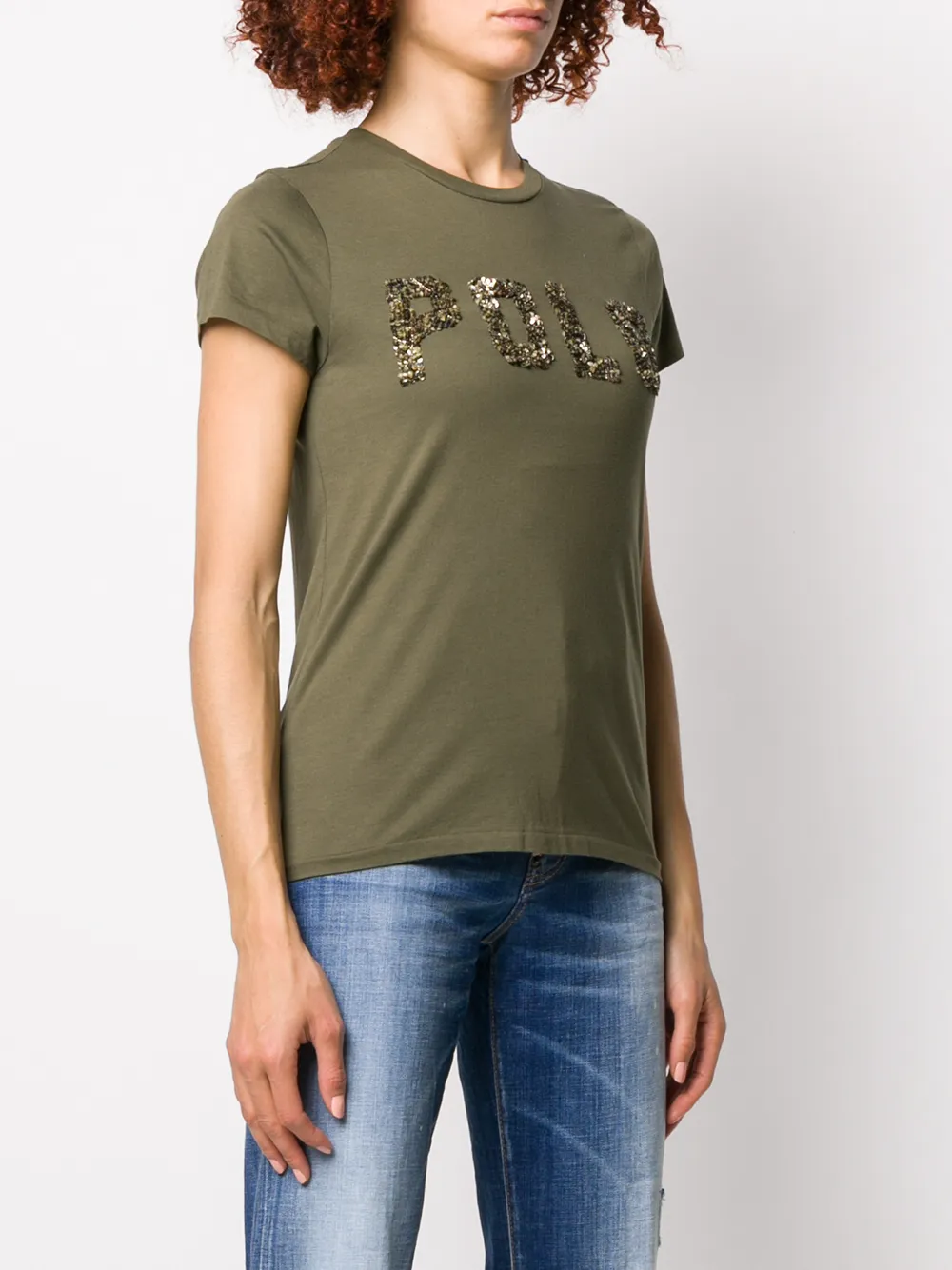 фото Polo ralph lauren футболка с логотипом из пайеток