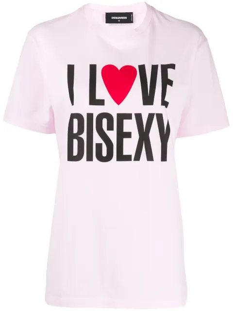 DSQUARED2 I love bisexy print T-shirt