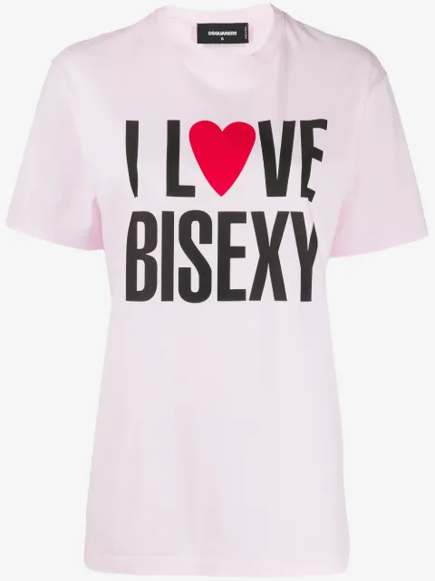 DSQUARED2 I love bisexy print T-shirt