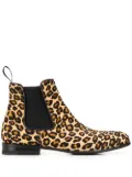 Scarosso Lexi zebra print chelsea boots - Neutrals