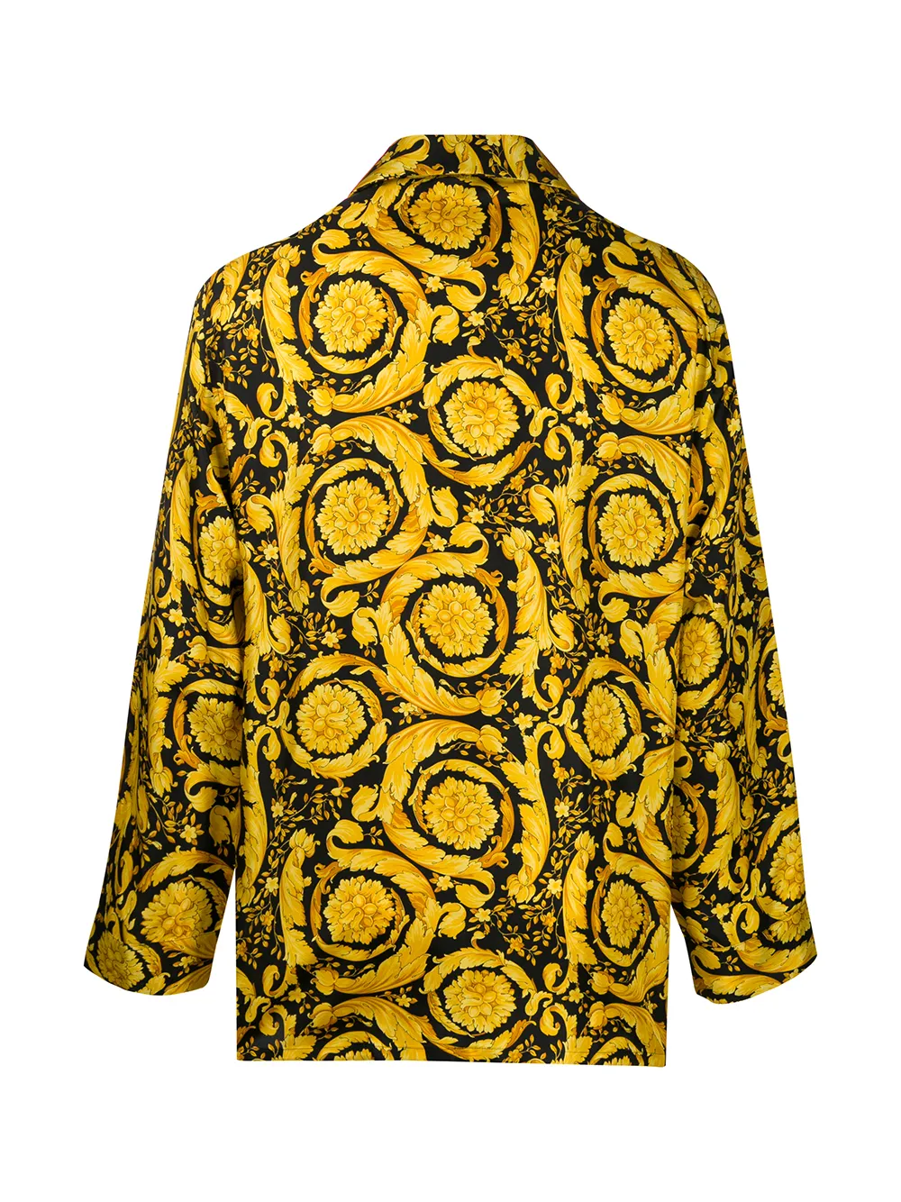 Versace Barocco-print pyjama shirt - Yellow