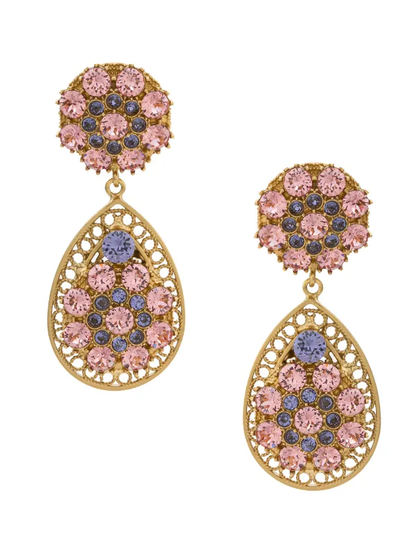 statement earrings crystal
