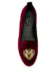 Dolce & Gabbana Devotion velvet ballerina shoes