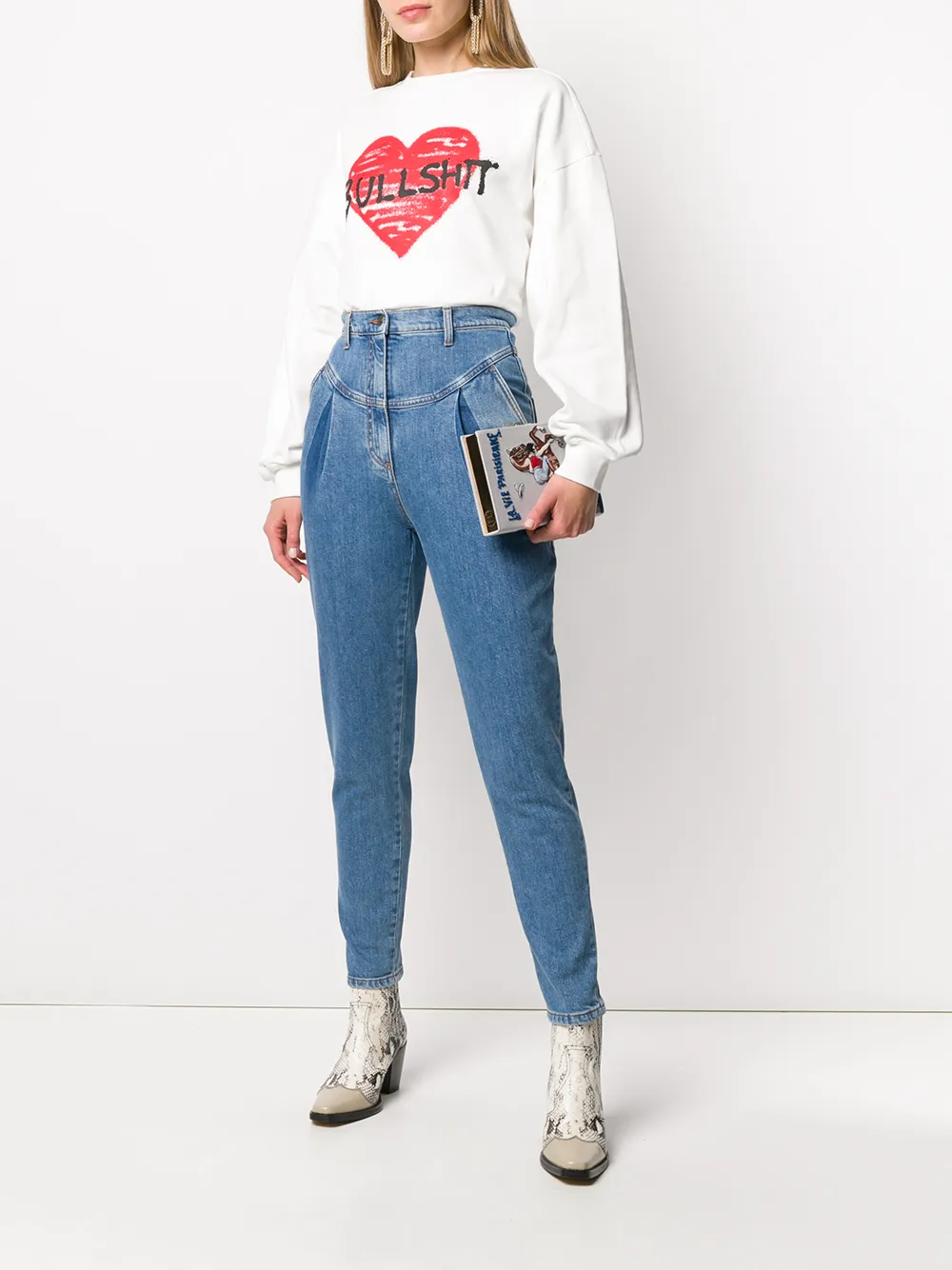 Philosophy Di Lorenzo Serafini High waist jeans - Blauw