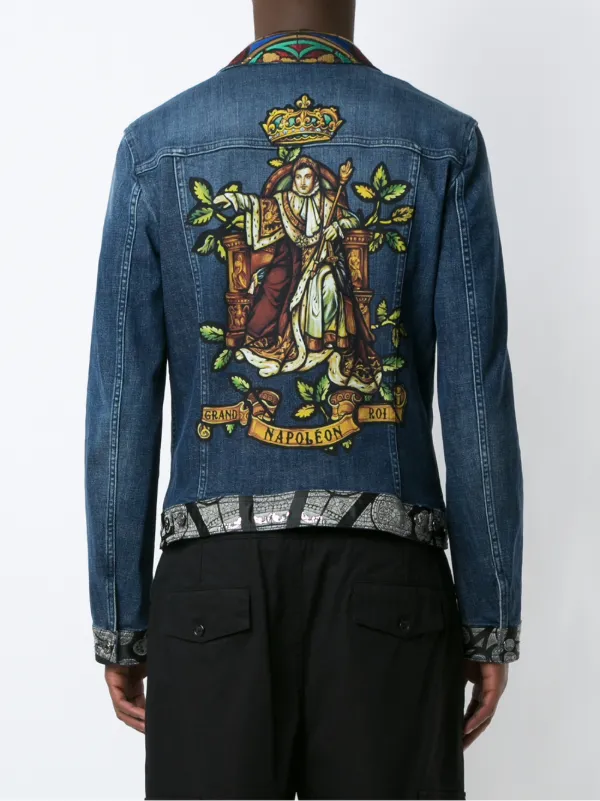 Dolce & Gabbana contrast-trim Denim Jacket - Farfetch