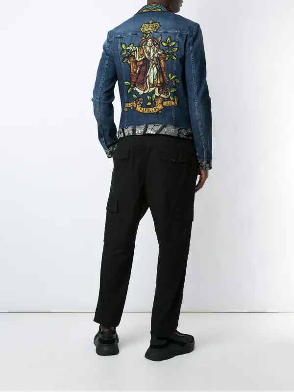 Dolce & Gabbana contrast-trim Denim Jacket - Farfetch