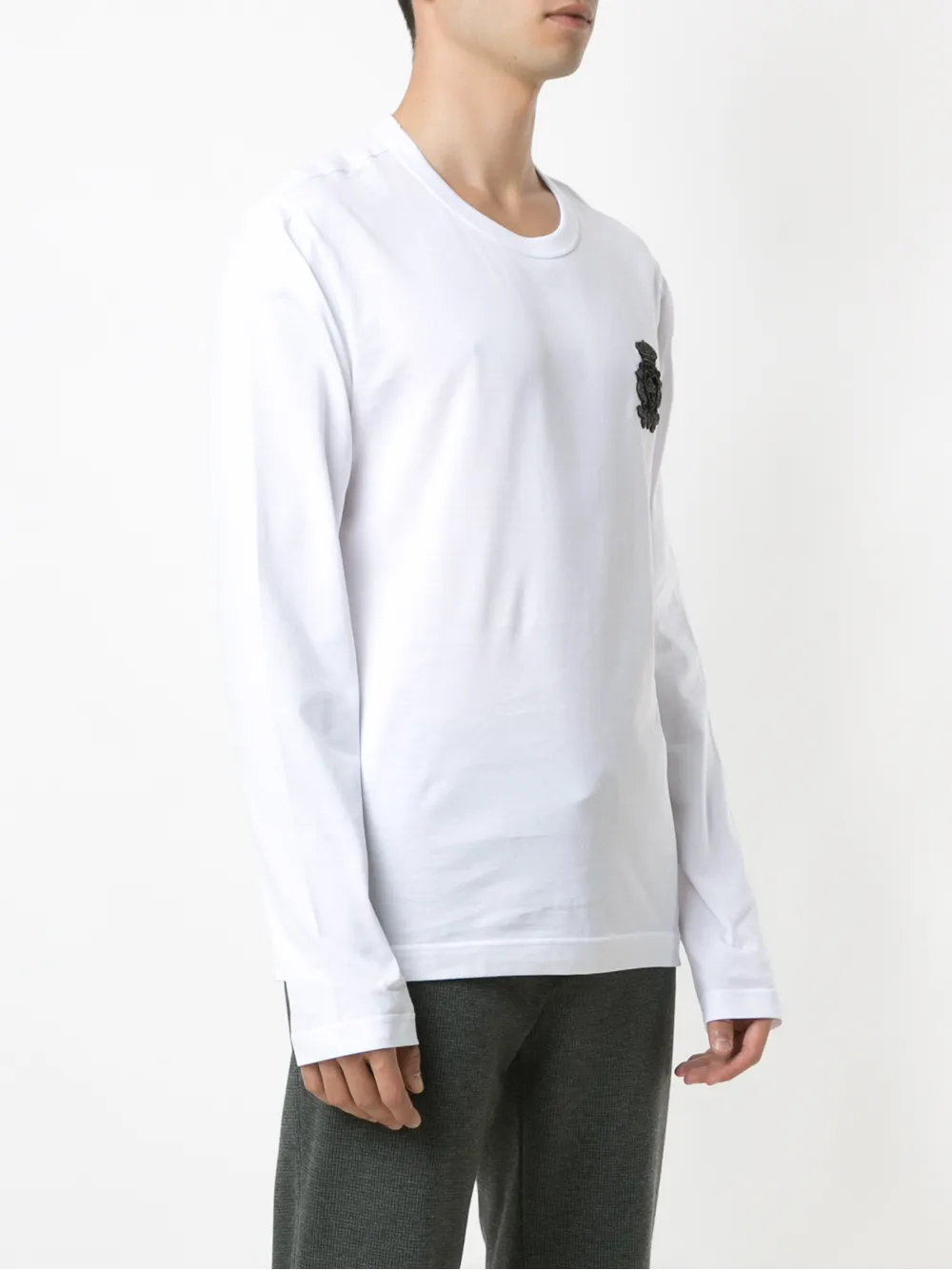 фото Dolce & gabbana футболка с нашивкой-логотипом