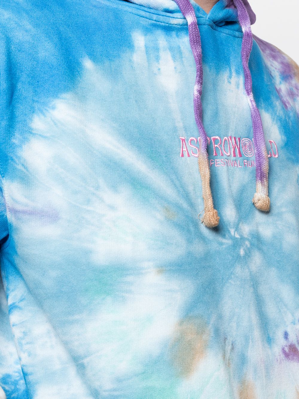 фото Travis scott astroworld tie-dye festival hoodie