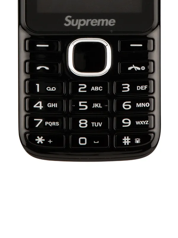 supreme burner phone black