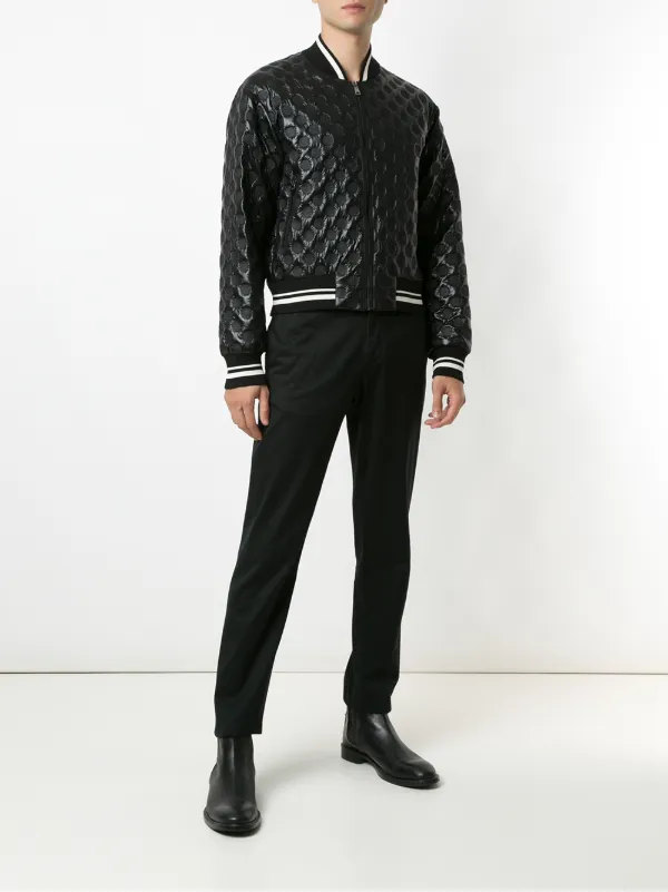 nike embossed bomber jacket