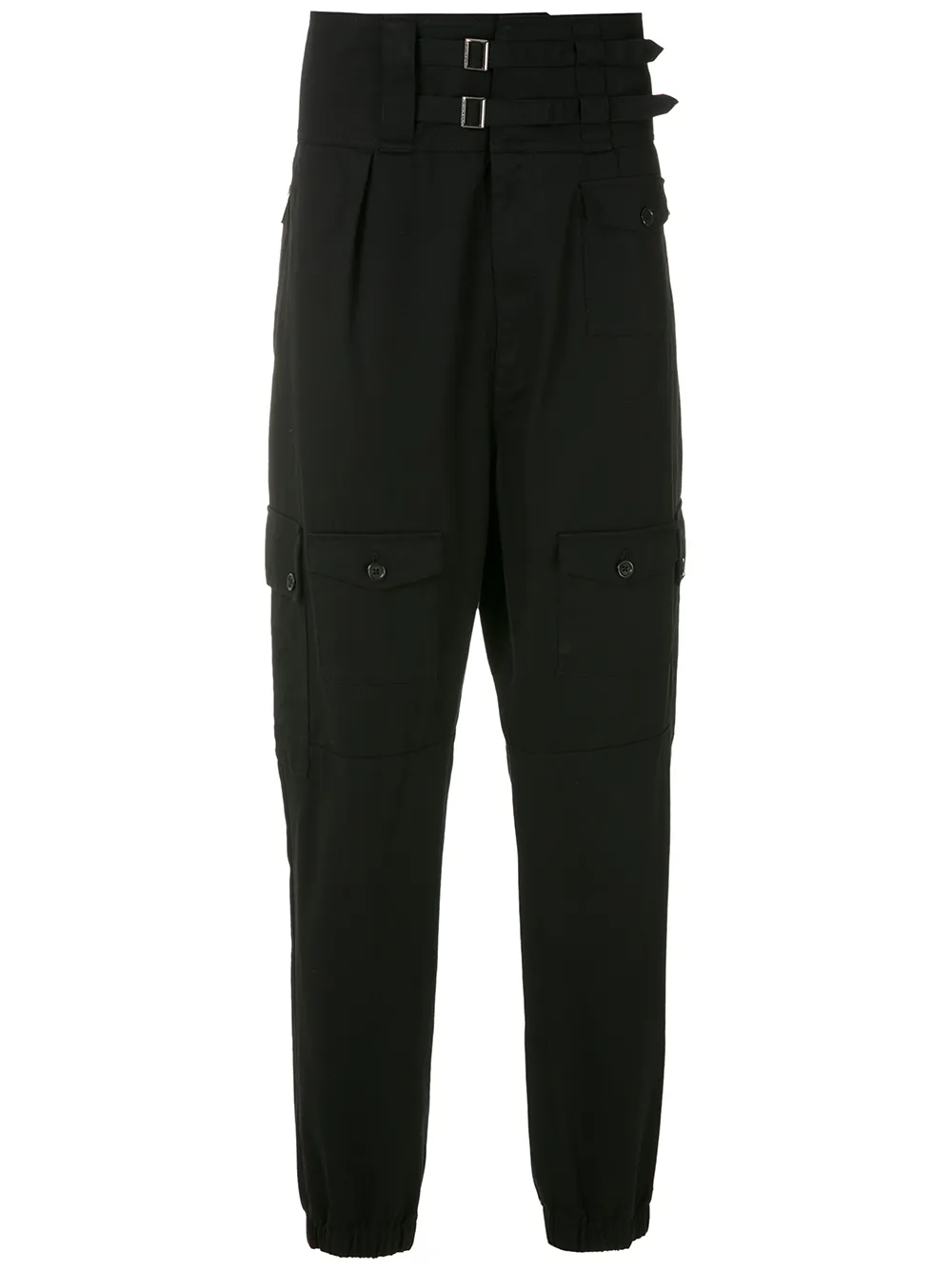 Dolce & Gabbana double-buckle fastening trousers | Black | Image 1