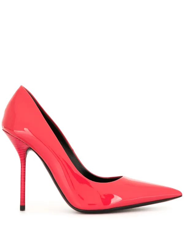 pink pointed pumps