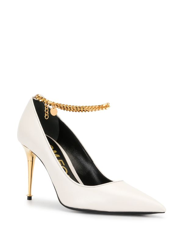 tom ford pumps with chain