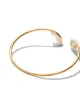 TASAKI 18kt yellow gold Danger Collection Line Akoya pearl bangle