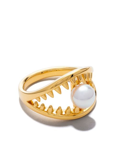 TASAKI Danger Trap Collection Line Akoya ring med perle i 18 karat guld