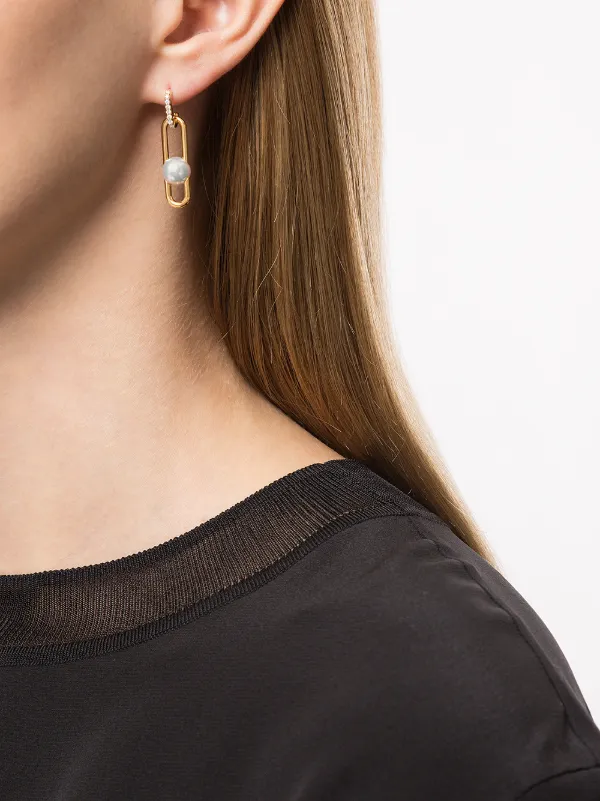 TASAKI ファイン リンク ピアス | ゴールドトーン | FARFETCH JP