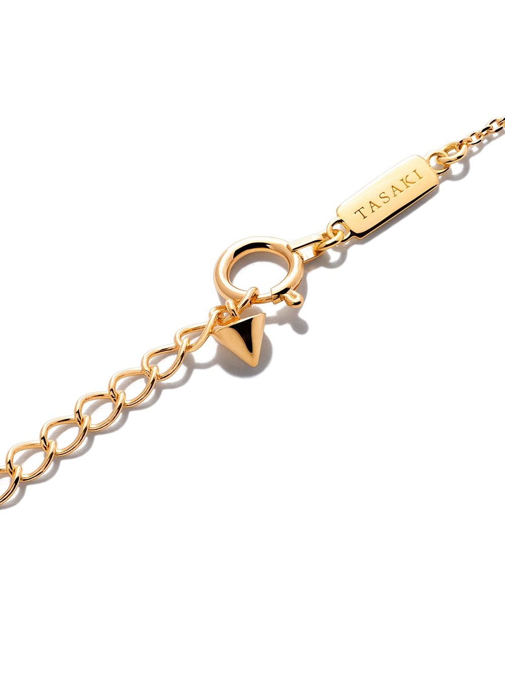 Shop Tasaki 18kt Yellow Gold Collection Line Petit Balance Note Akoya Pearl And Diamond Pendant