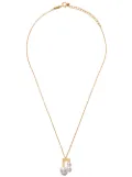 TASAKI 18kt yellow gold Collection Line Balance Note Akoya pearl pendant